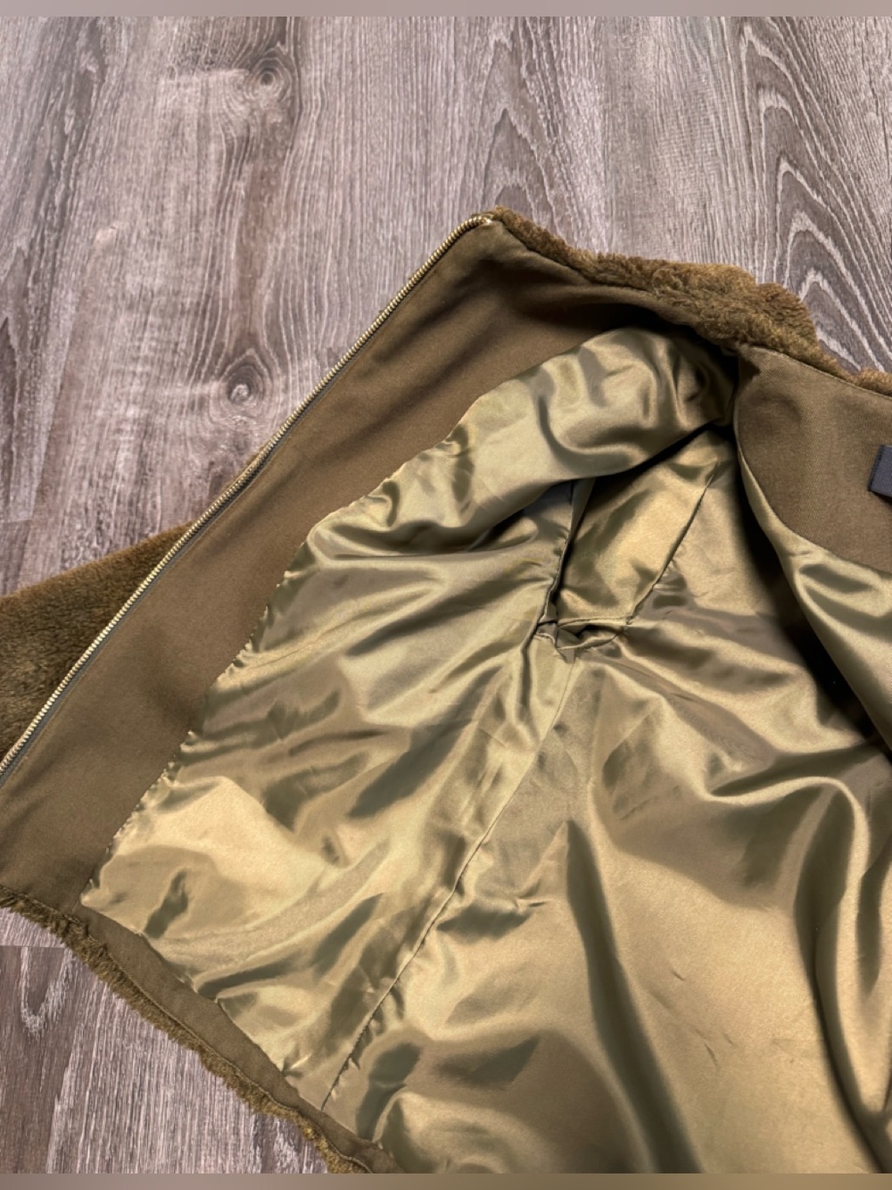 J. Crew Cropped Fleece Teddy Jacket Faux Fur Casual Trendy Cozy. Sz 8. EUC! - Picture 12 of 15